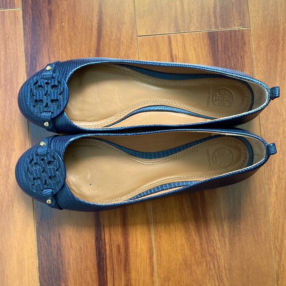 Navy Tory Burch flats